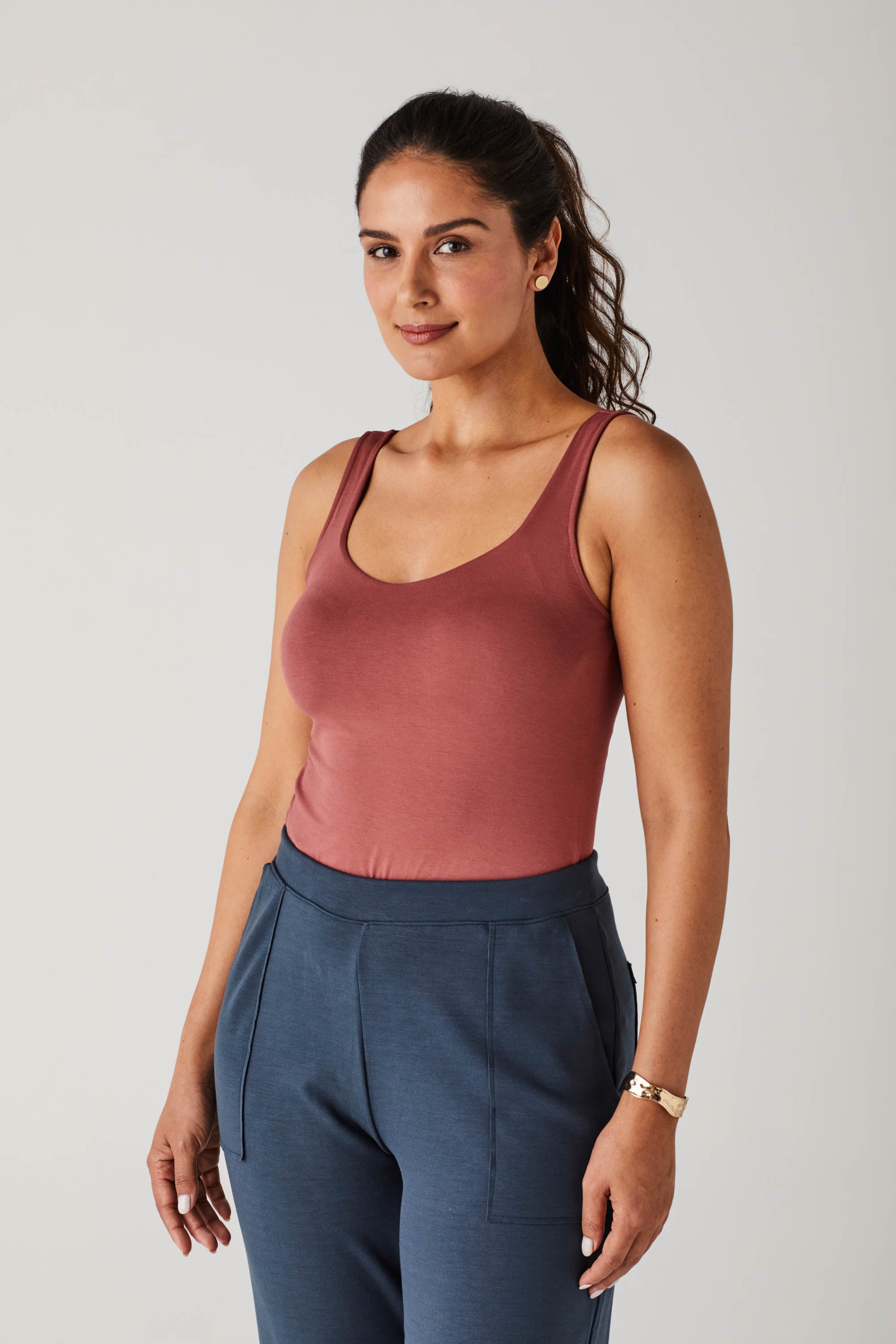 Tank Top with built-in pads